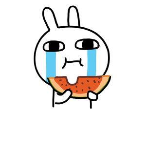 恶搞兔吃瓜表情,笑翻网友的“瓜界”新宠